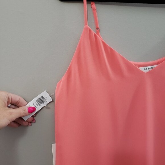 NEW Babaton Aritzia Everly Cami Tank Coral XS - Picture 4 of 7